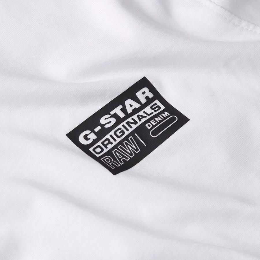 G-Star RAW Jongens T-Shirt Regular Wit jongens - Foto 4
