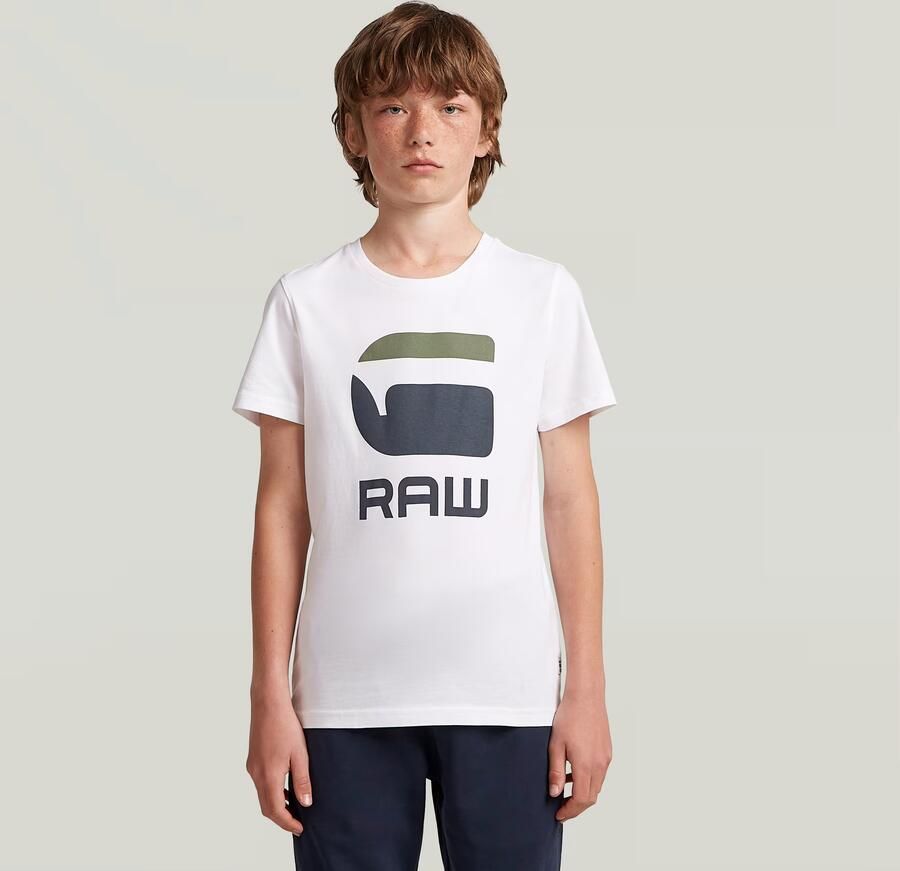 G-Star RAW Jongens T-Shirt Regular Wit jongens - Foto 3