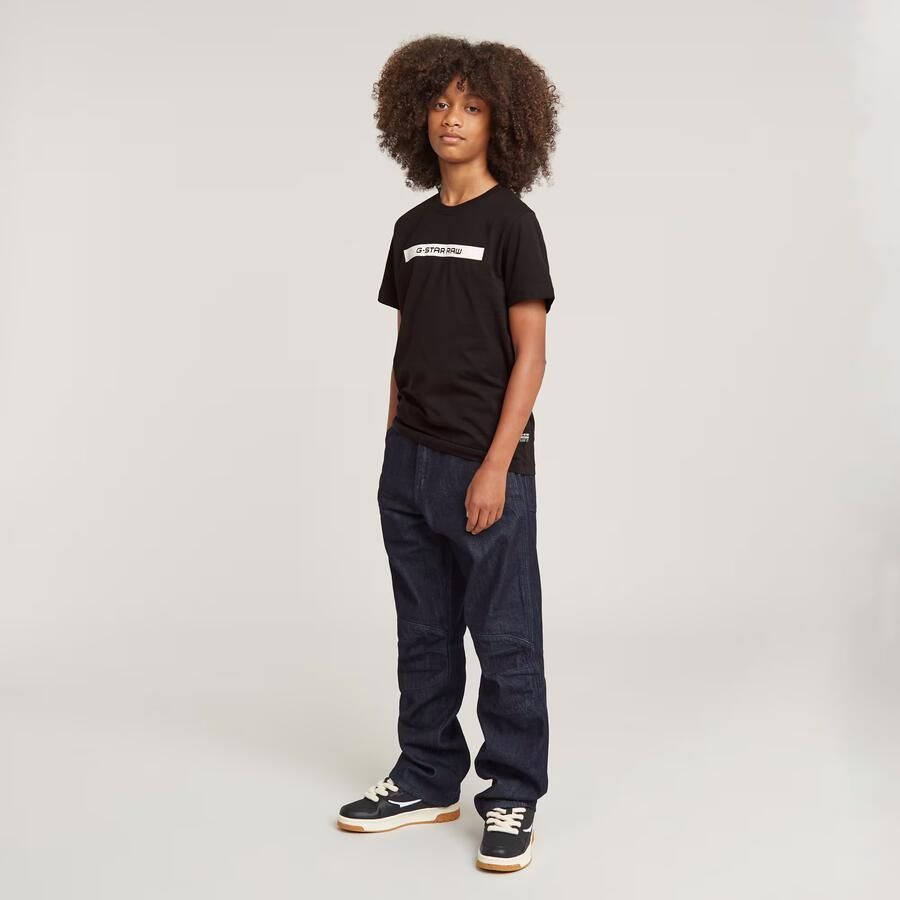 G-Star Raw T-shirt t-shirt s\s regular zwart Jongens Katoen Ronde hals 176