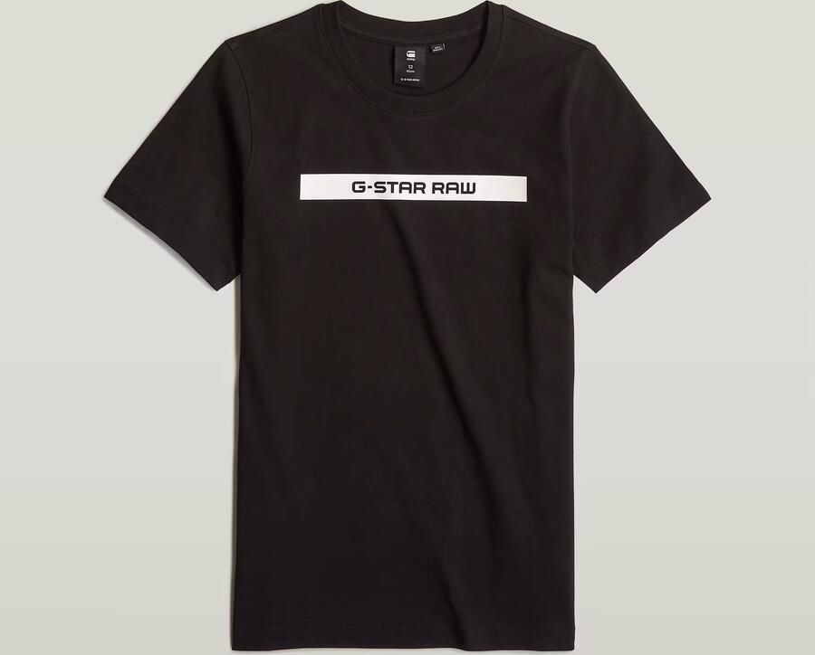 G-Star Raw T-shirt t-shirt s\s regular zwart Jongens Katoen Ronde hals 176 - Foto 6