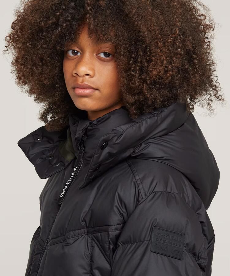 G-Star Raw gewatteerde winterjas Whistler pdd hdd jkt zwart Jongens Polyester Capuchon 128 - Foto 6