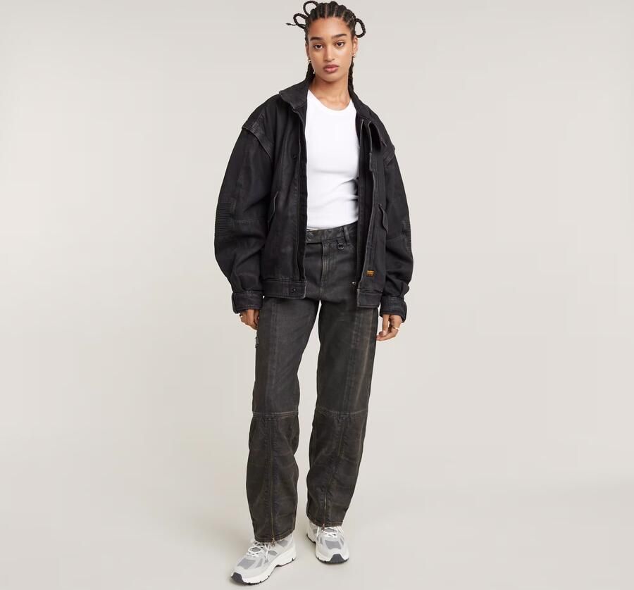 G-Star RAW Judee Biker Low Waist Loose Jeans Bruin Dames - Foto 4