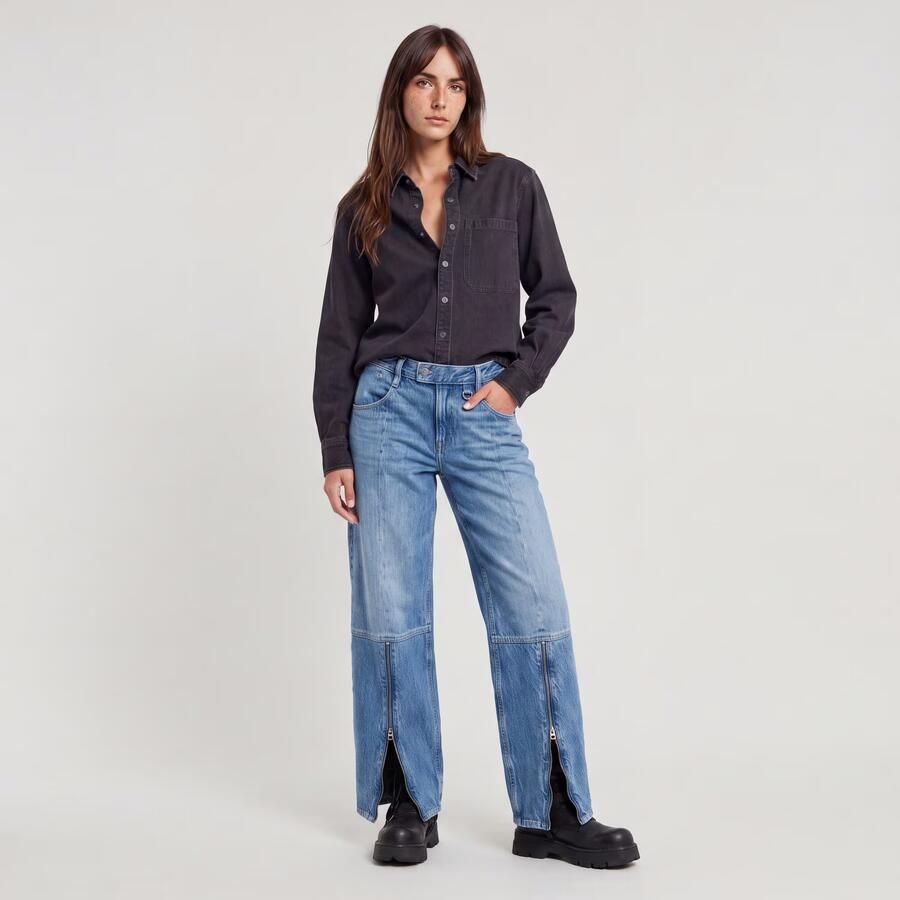 G-Star RAW Judee Biker Low Waist Loose Jeans Lichtblauw Dames - Foto 3