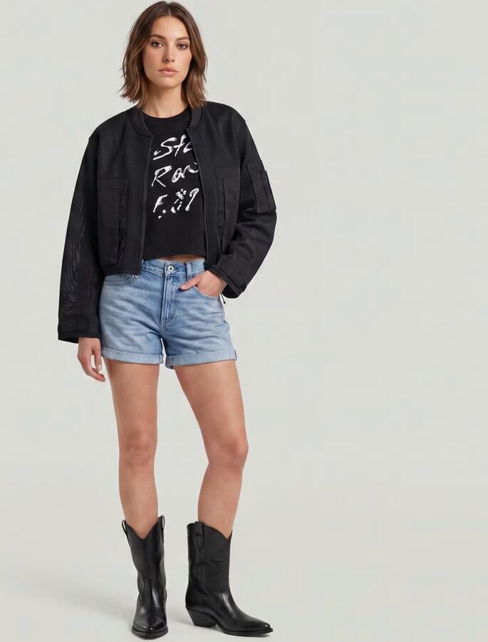 G-Star RAW Judee Boyfriend Short Lichtblauw Dames - Foto 5