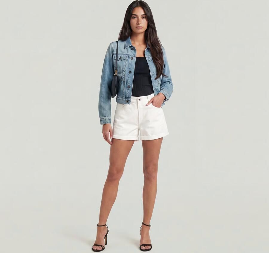 G-Star RAW Judee Boyfriend Short Wit Dames - Foto 6