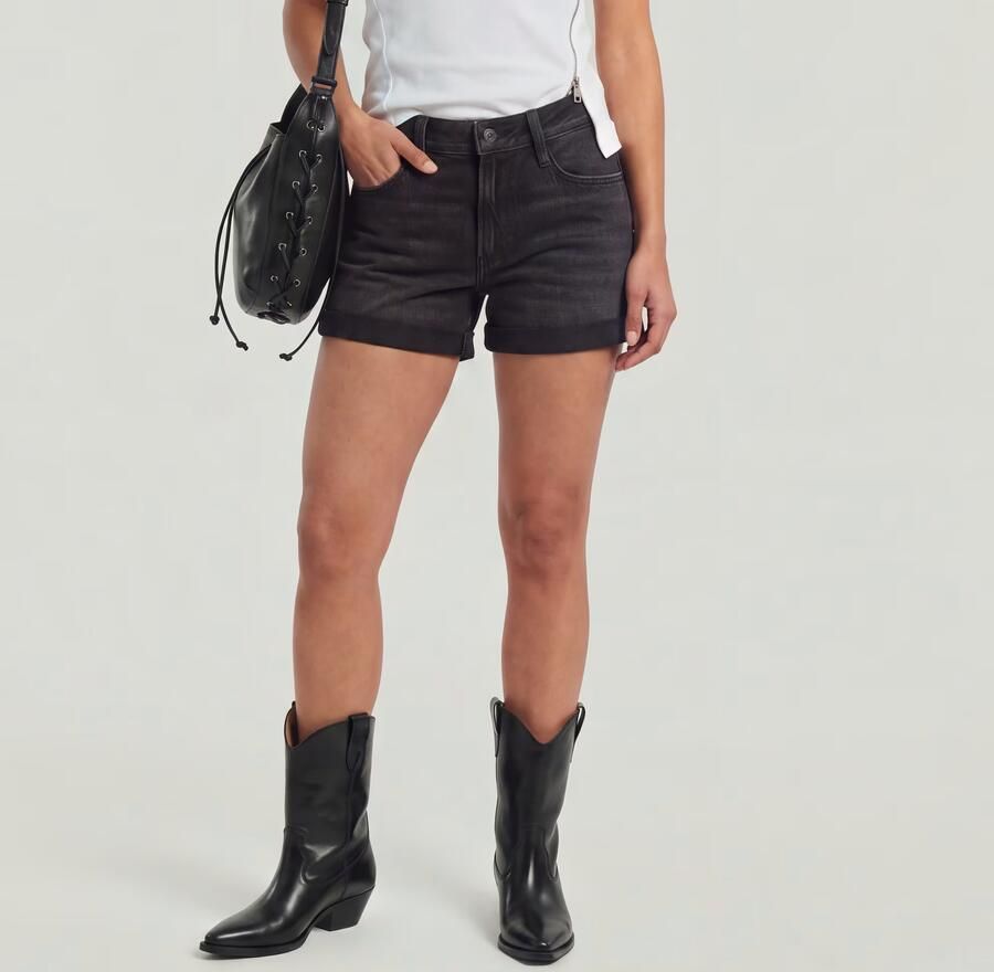 G-Star RAW Judee Boyfriend Short Zwart Dames - Foto 8