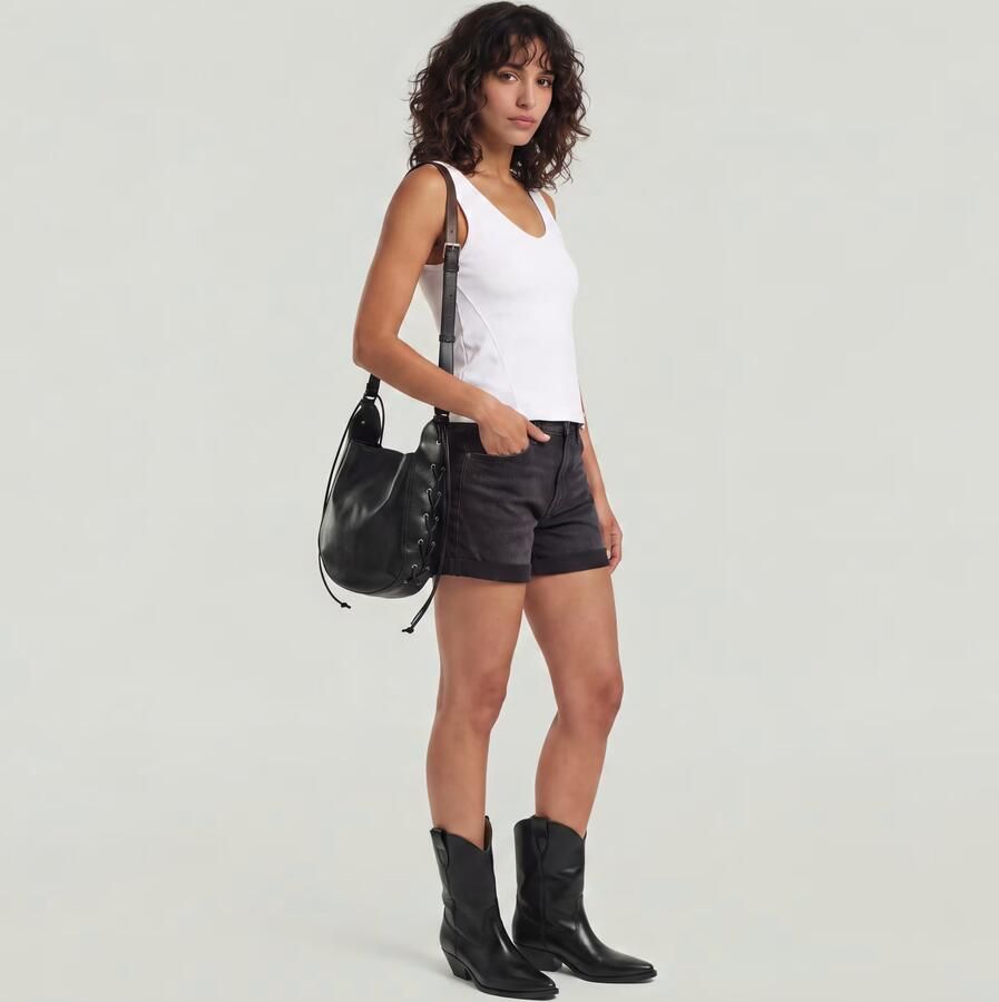 G-Star RAW Judee Boyfriend Short Zwart Dames - Foto 7