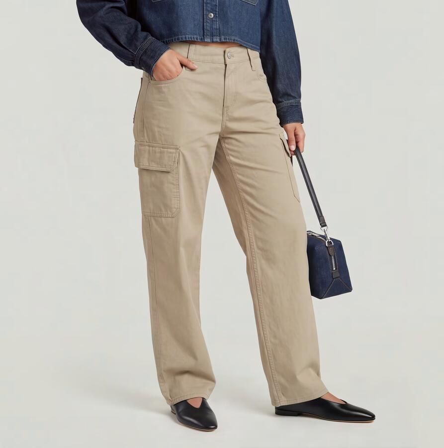 G-Star RAW Judee Cargo Broek Beige Dames - Foto 3