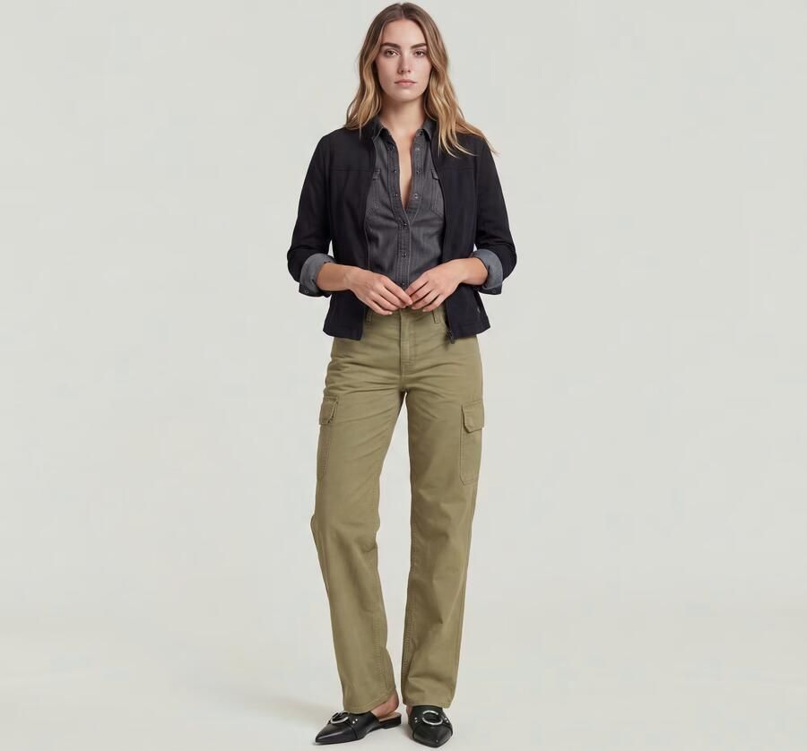 G-Star RAW Judee Cargo Broek Groen Dames - Foto 6