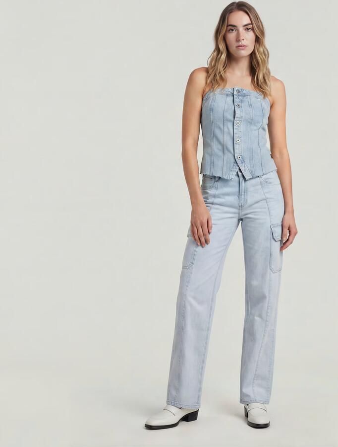 G-Star Raw Jeans D24673-D536 JUDEE CARGO-G319 SUN FADED PISCINA - Foto 11