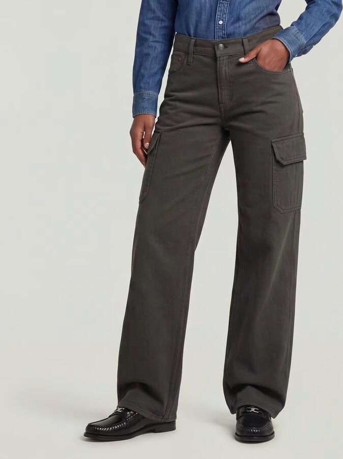 G-Star RAW Judee Cargobroek Grijs Dames - Foto 6