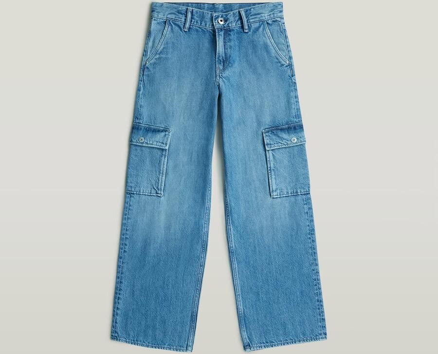 G-Star RAW Judee Cargojeans Meisjes Midden blauw meisjes - Foto 3