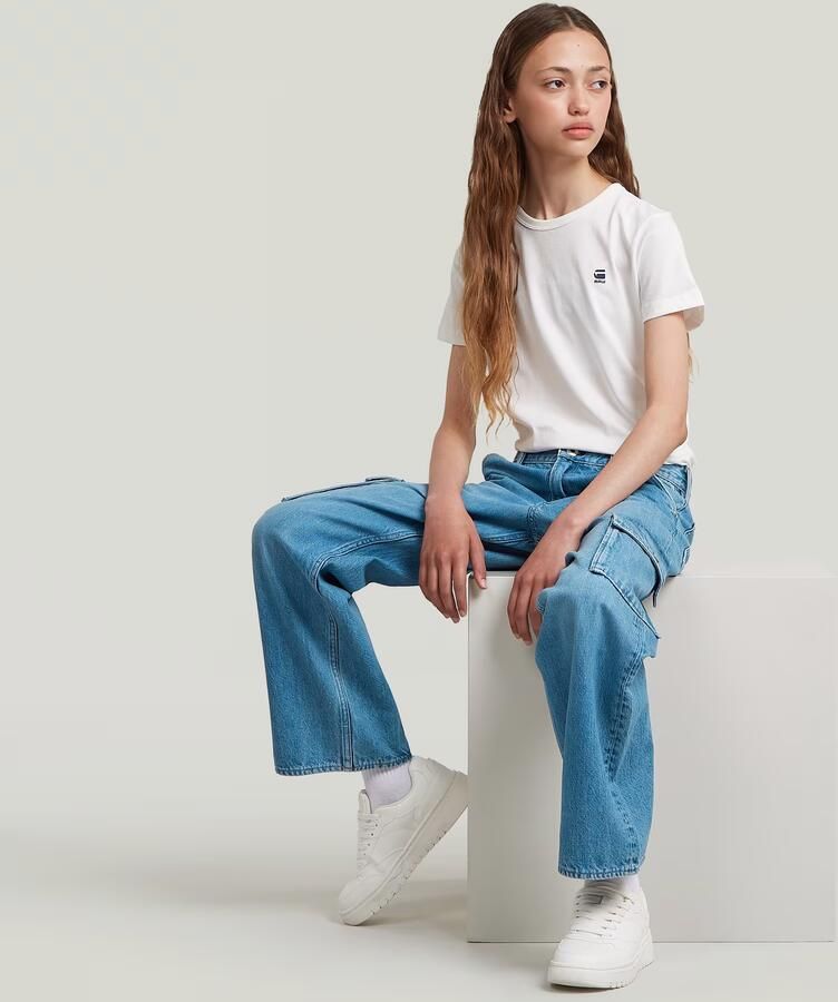 G-Star RAW Judee Cargojeans Meisjes Midden blauw meisjes - Foto 2