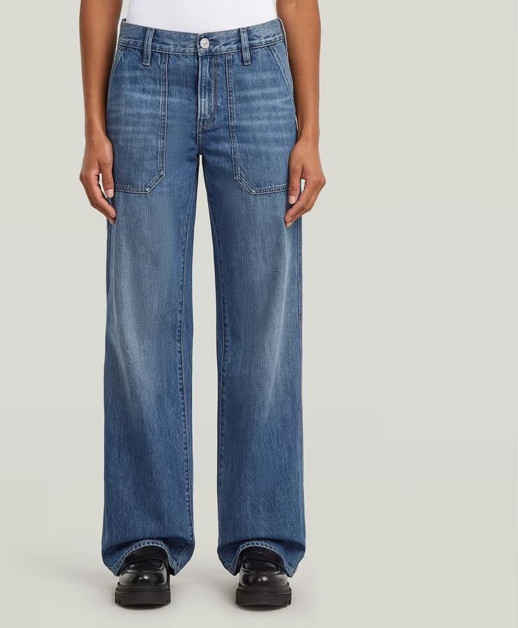 G-Star RAW Judee Carpenter Loose Jeans Midden blauw Dames - Foto 9