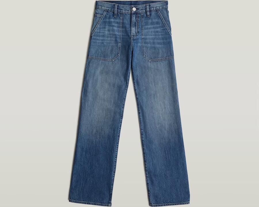 G-Star RAW Judee Carpenter Loose Jeans Midden blauw Dames - Foto 4