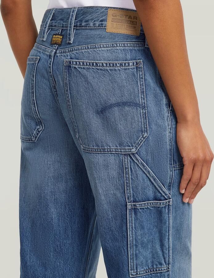 G-Star RAW Judee Carpenter Loose Jeans Midden blauw Dames - Foto 5