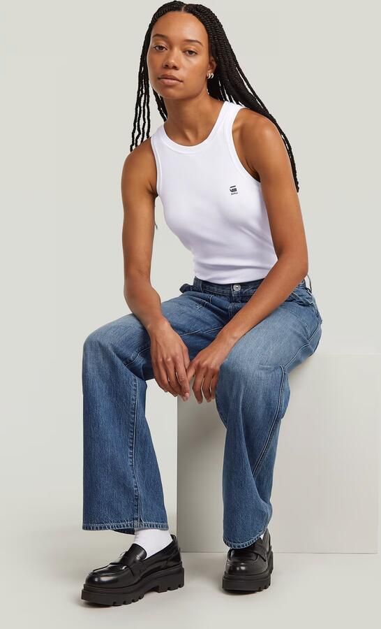 G-Star RAW Judee Carpenter Loose Jeans Midden blauw Dames - Foto 6