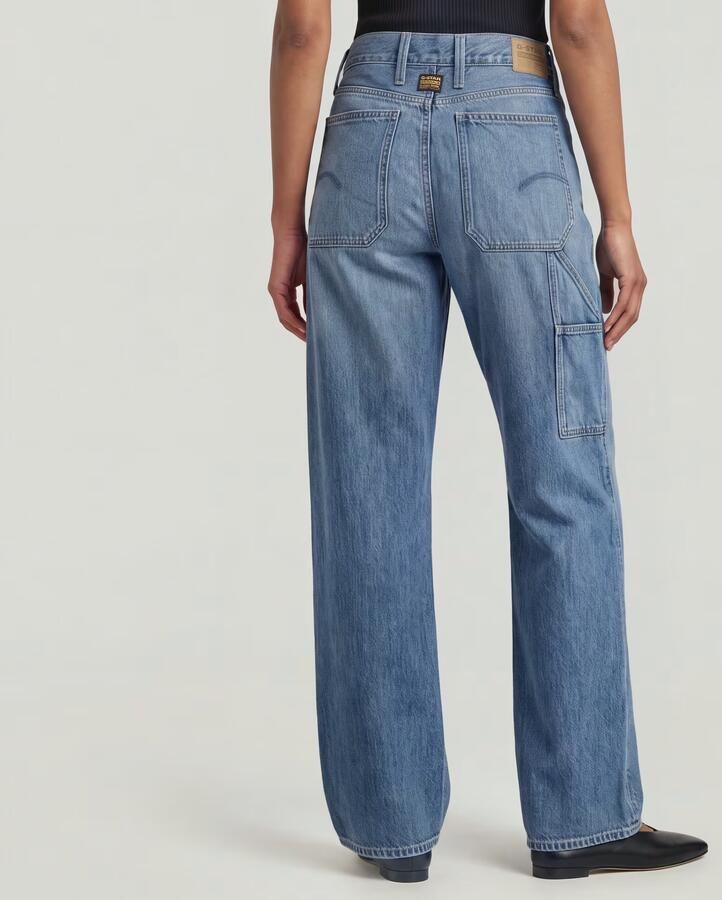 G-Star RAW Judee Carpenter Loose Jeans Midden blauw Dames - Foto 8