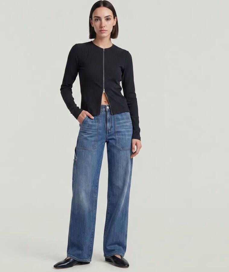 G-Star RAW Judee Carpenter Loose Jeans Midden blauw Dames - Foto 7