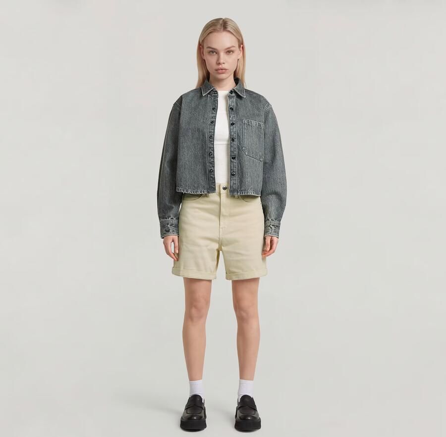 G-Star RAW Judee Clean Edge Short Wit Dames - Foto 3