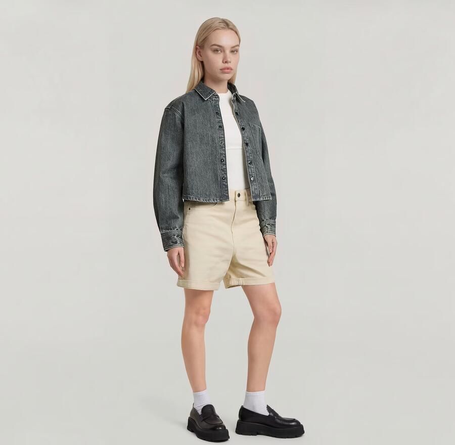 G-Star RAW Judee Clean Edge Short Wit Dames - Foto 4