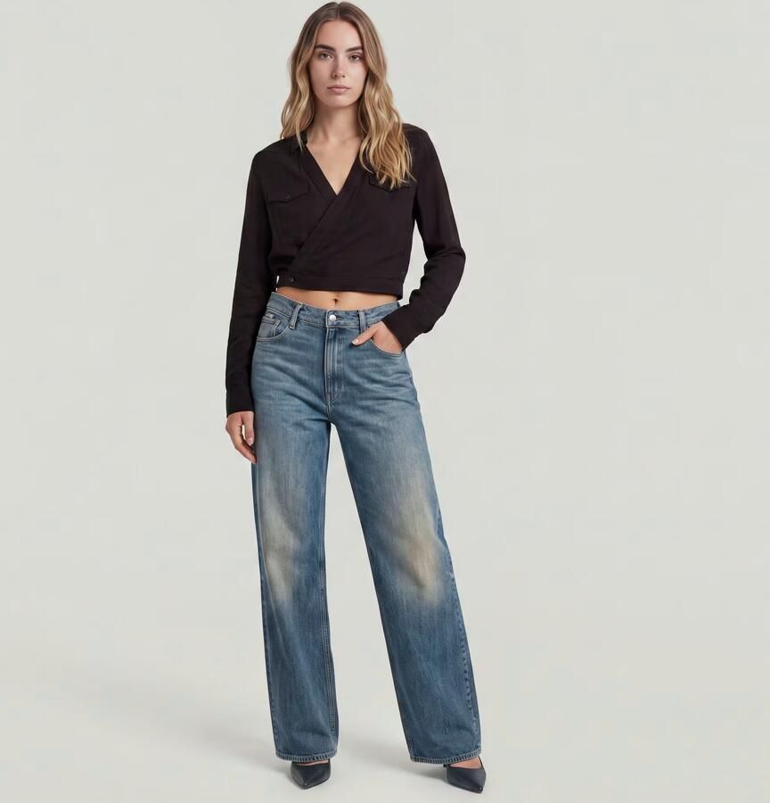 G-Star RAW Judee Loose Jeans Donkerblauw Dames - Foto 6
