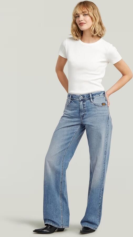 G-Star RAW Judee Loose Jeans Midden blauw Dames - Foto 9