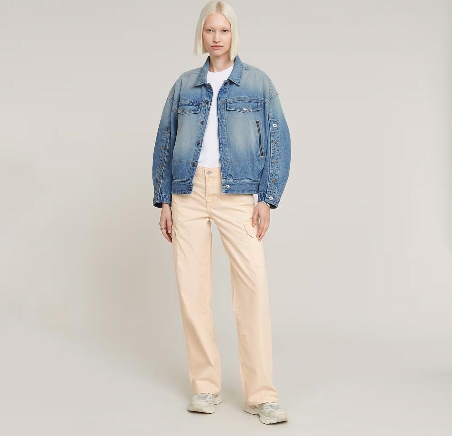 G-Star RAW Judee Low Waist Cargobroek Roze Dames - Foto 4