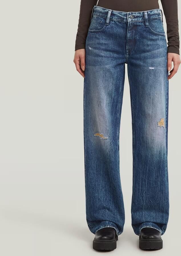 G-Star RAW Judee Low Waist Loose Jeans Donkerblauw Dames