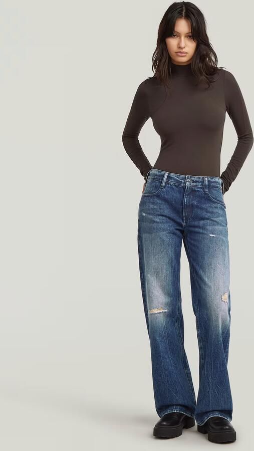 G-Star RAW Judee Low Waist Loose Jeans Donkerblauw Dames - Foto 6