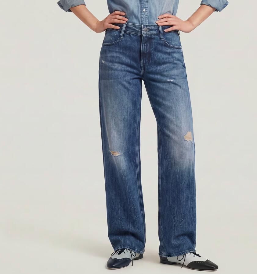 G-Star RAW Judee Low Waist Loose Jeans Donkerblauw Dames - Foto 6