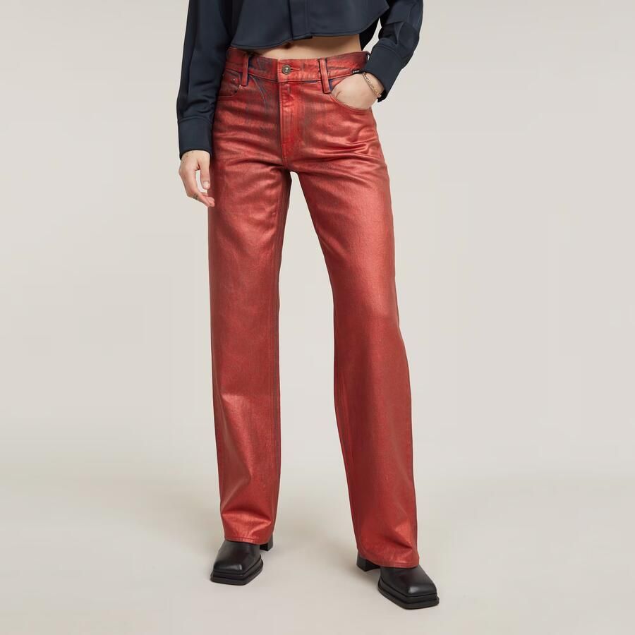 G-Star RAW Judee Low Waist Loose Jeans Rood Dames