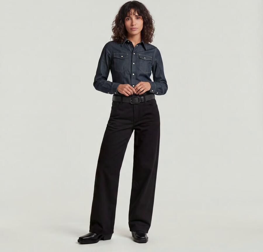 G-Star RAW Judee Low Waist Loose Jeans Zwart Dames - Foto 6