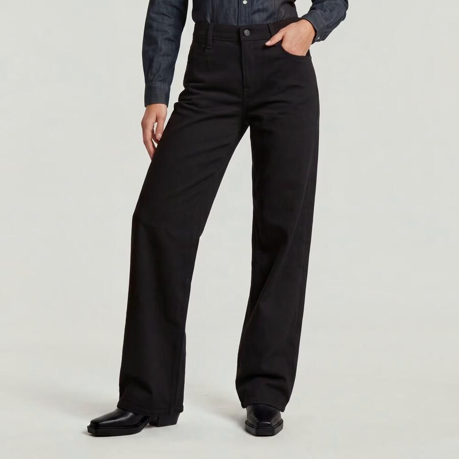 G-Star RAW Judee Low Waist Loose Jeans Zwart Dames - Foto 4