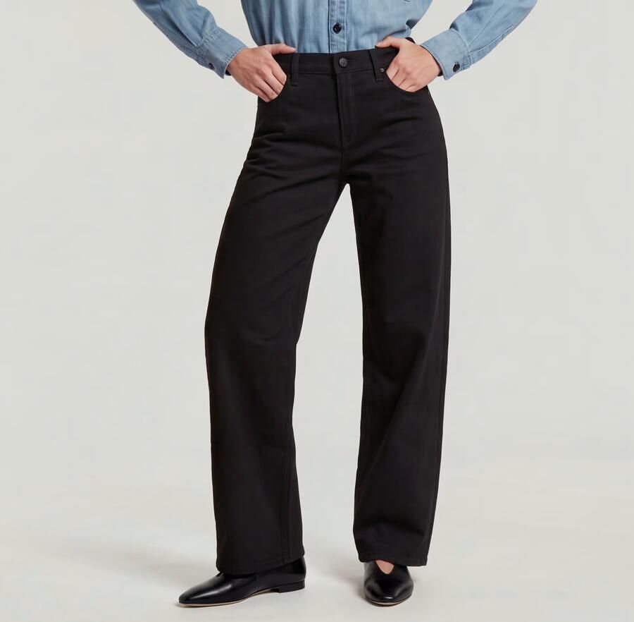 G-Star RAW Judee Low Waist Loose Jeans Zwart Dames - Foto 6