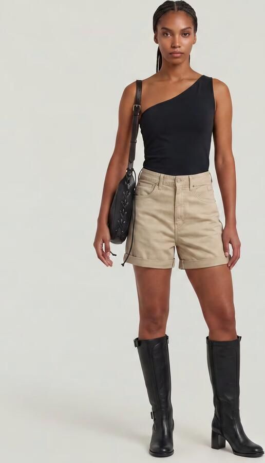 G-Star RAW Judee Short Clean Edge Short Beige Dames - Foto 6