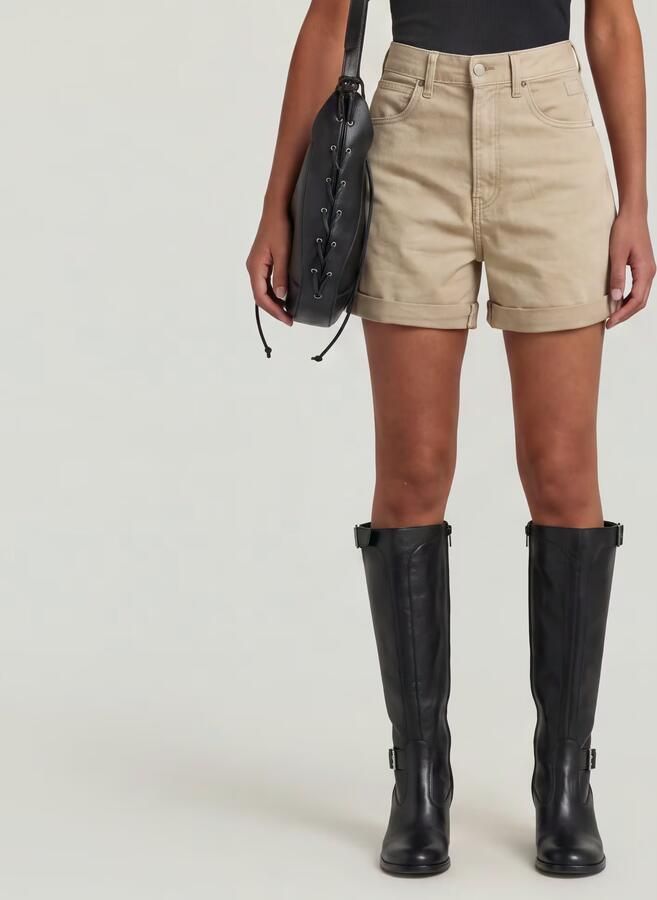 G-Star RAW Judee Short Clean Edge Short Beige Dames - Foto 5