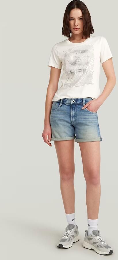 G-Star RAW Judee Short Lichtblauw Dames - Foto 6
