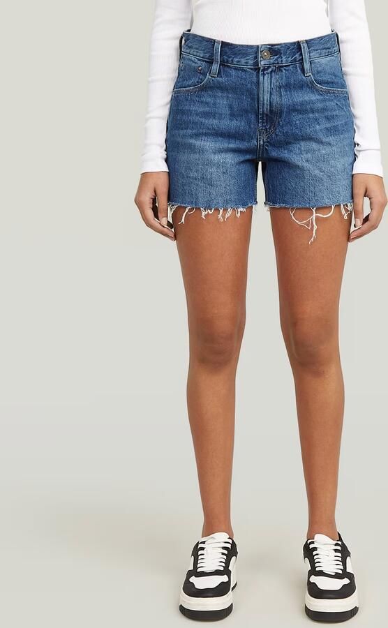 G-STAR RAW Dames Jeans Judee Short Raw Edge Wmn Blauw - Foto 5