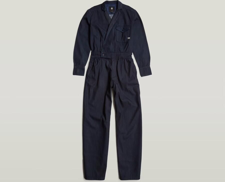 G-Star RAW Jumpsuit Tailored Wrap Donkerblauw Dames - Foto 6