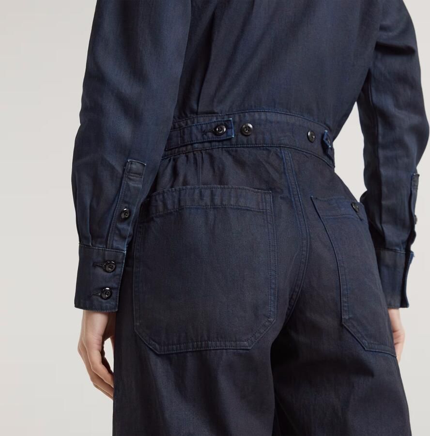G-Star RAW Jumpsuit Tailored Wrap Donkerblauw Dames - Foto 5