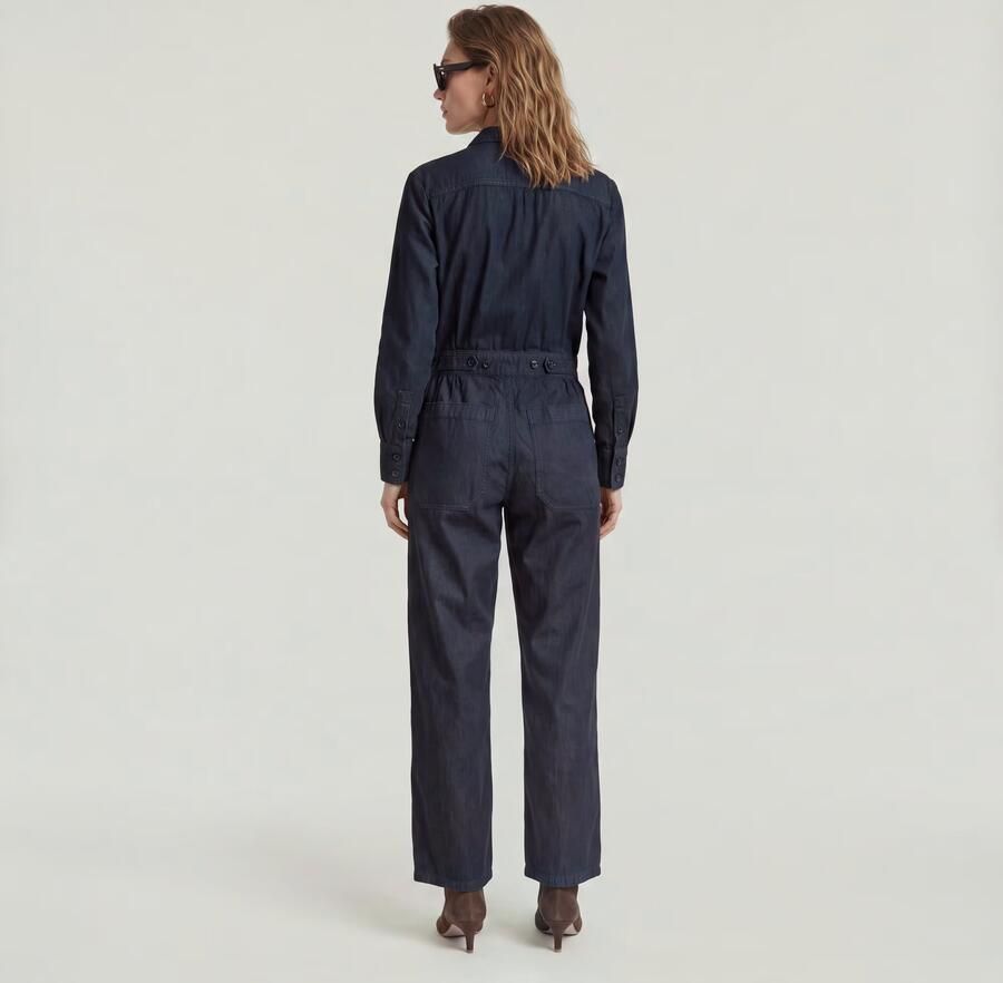 G-Star RAW Jumpsuit Tailored Wrap Donkerblauw Dames - Foto 4