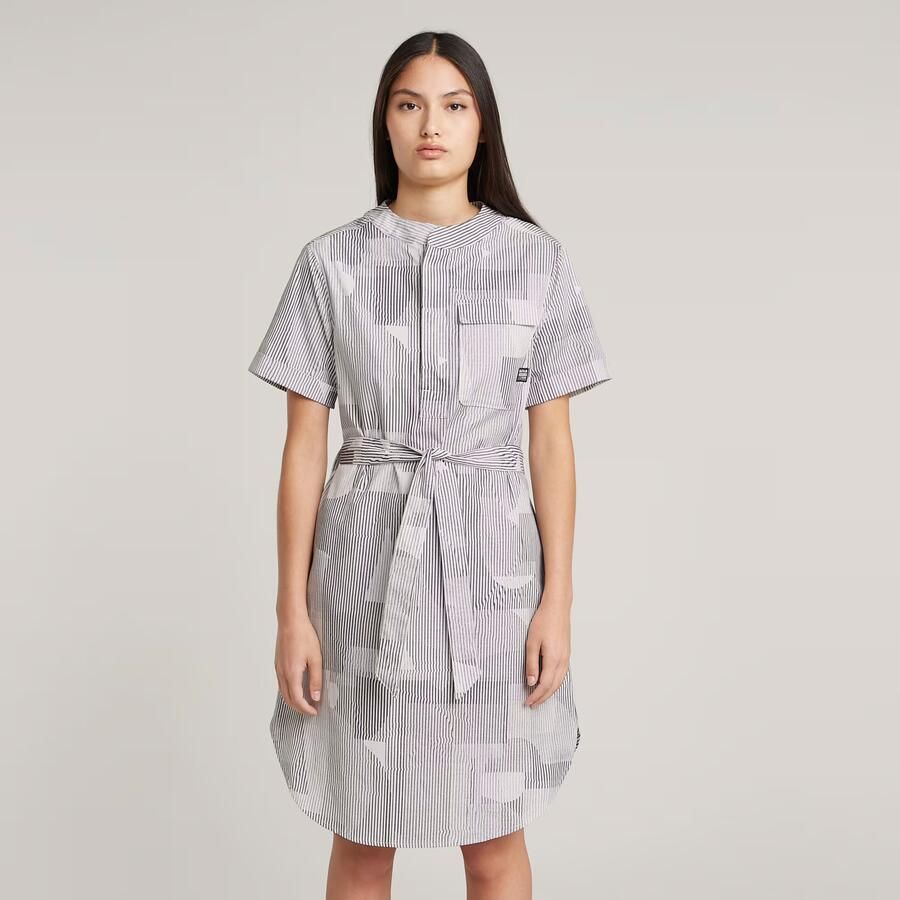 G-Star RAW Jurk Belted Side Slits Meerkleurig Dames - Foto 7