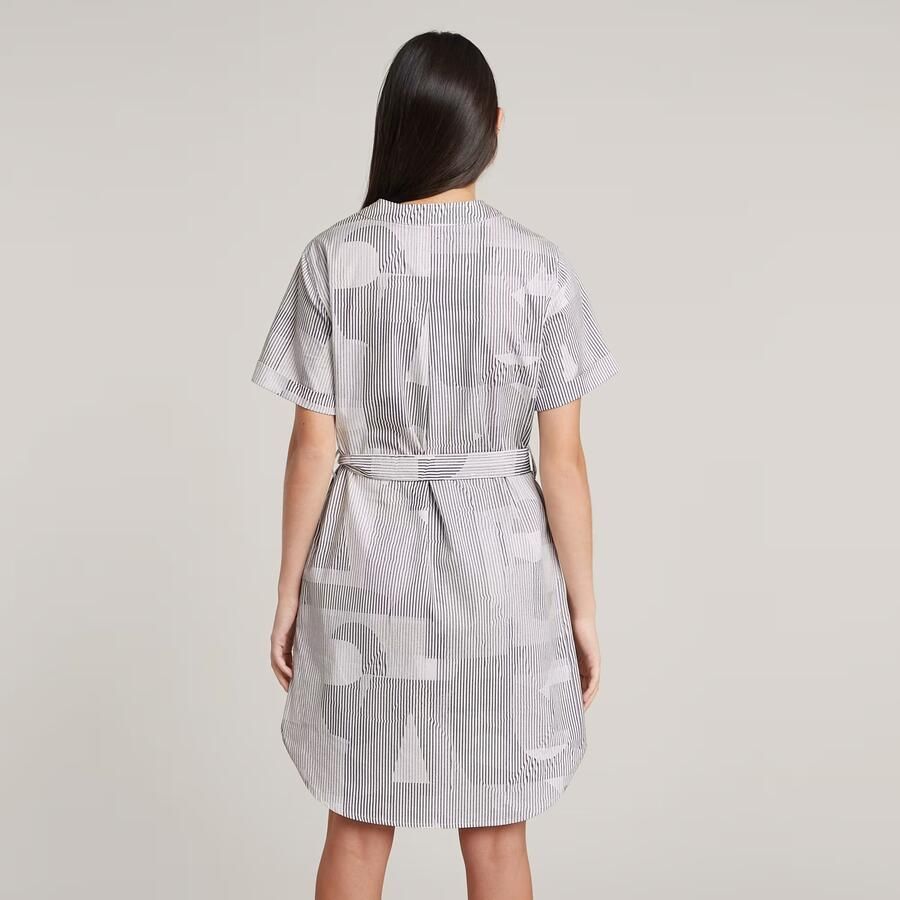 G-Star RAW Jurk Belted Side Slits Meerkleurig Dames