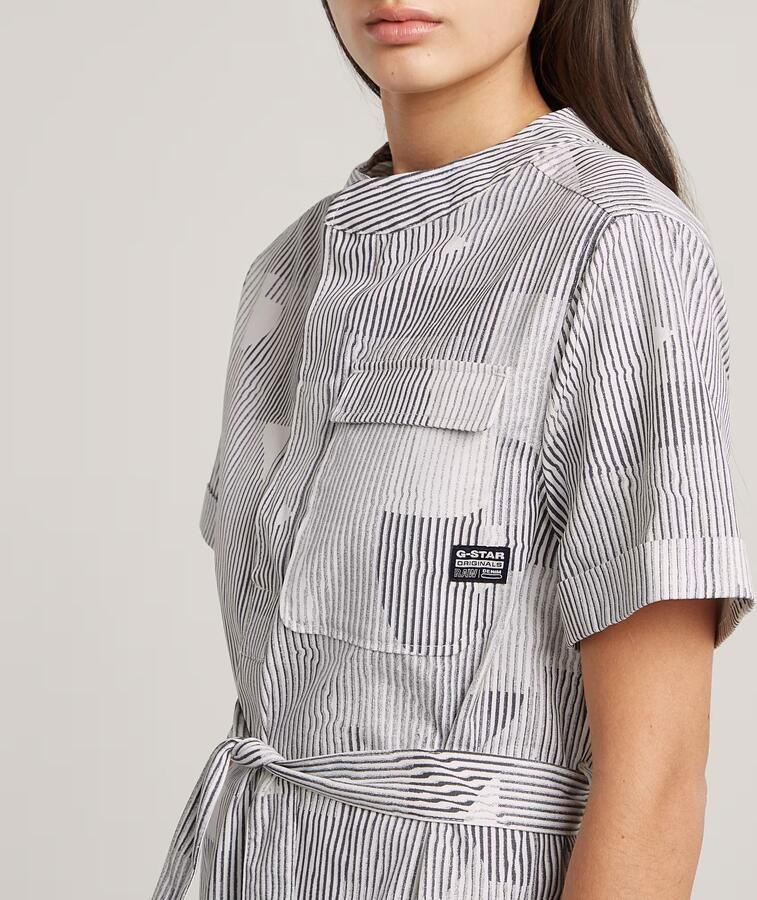 G-Star RAW Jurk Belted Side Slits Meerkleurig Dames - Foto 5
