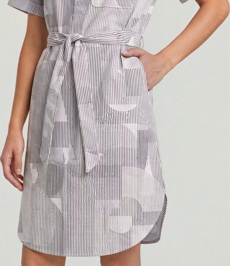 G-Star RAW Jurk Belted Side Slits Meerkleurig Dames - Foto 6