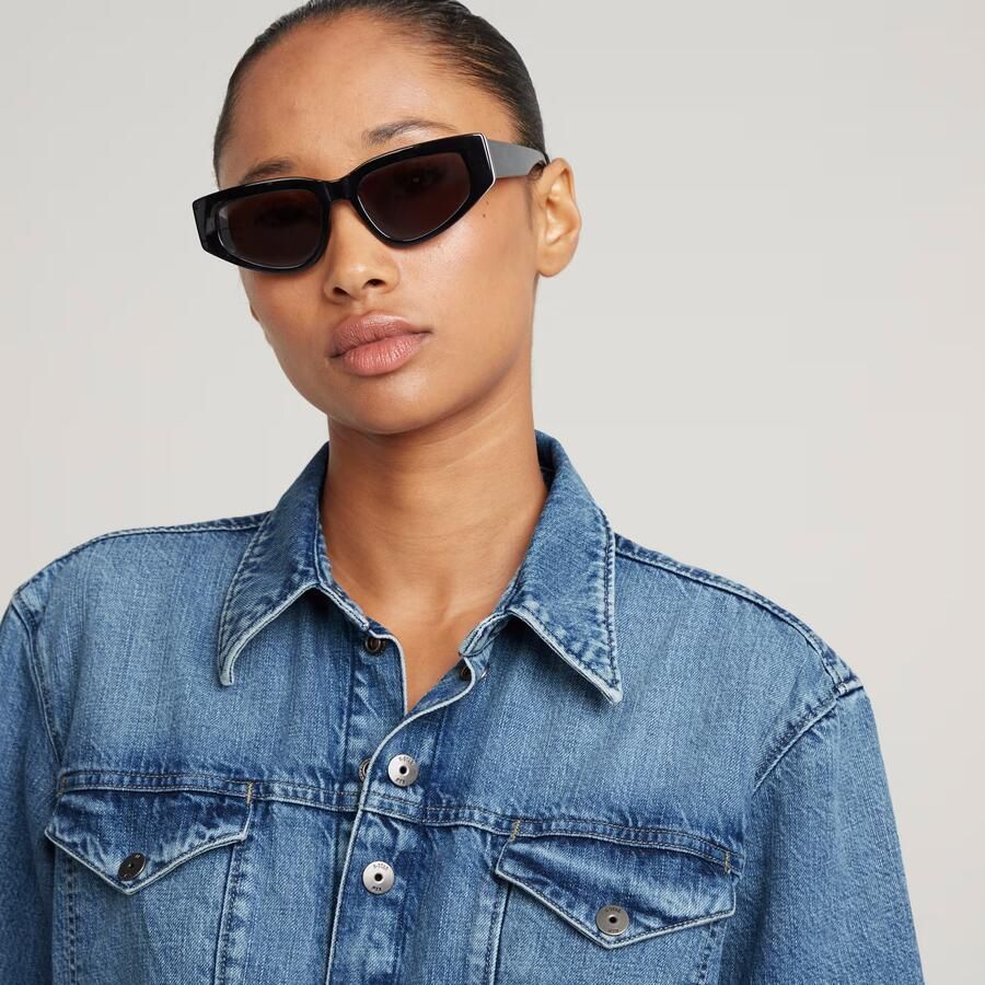 G-Star RAW Jurk Biker Midden blauw Dames - Foto 2