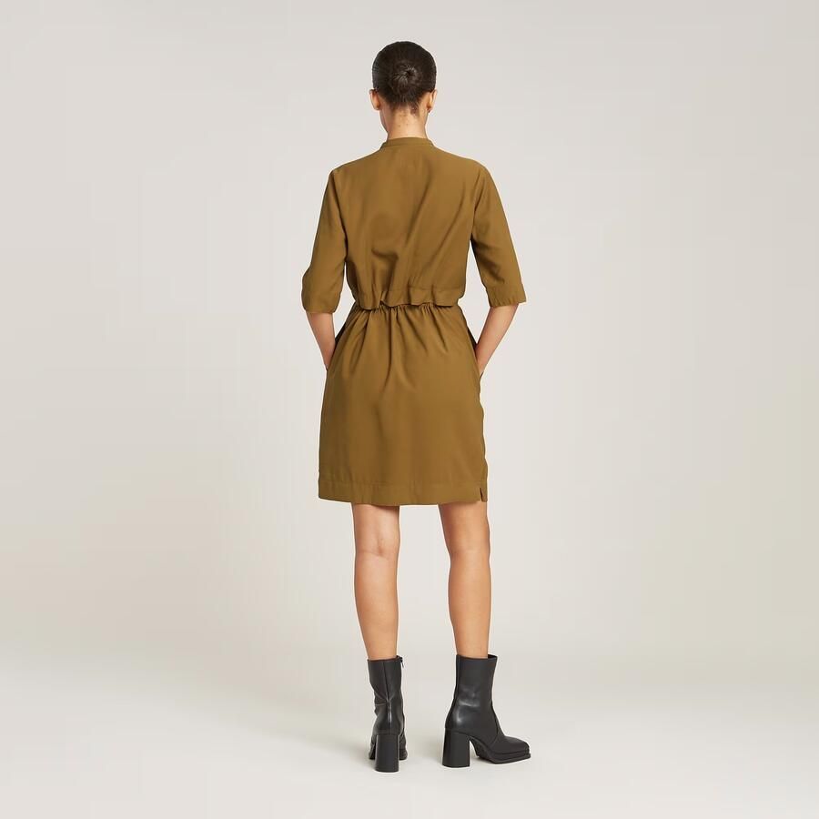 G-Star RAW Jurk Fluid Beige Dames