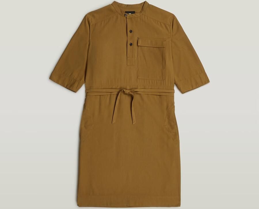 G-Star RAW Jurk Fluid Beige Dames - Foto 6