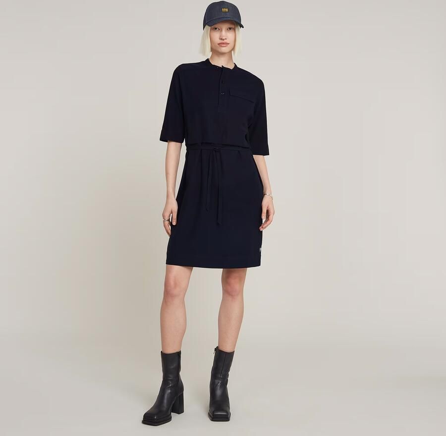 G-Star RAW Jurk Fluid Donkerblauw Dames - Foto 6